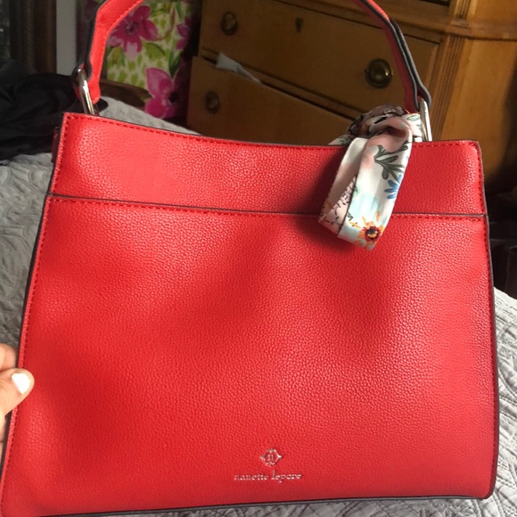 Red Satchel Purse - Picture 2 of 4